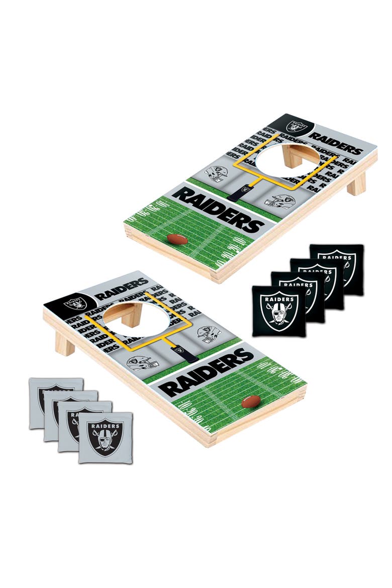 Las Vegas Raiders NFL Tabletop Cornhole, Alternate, color, Multicolor