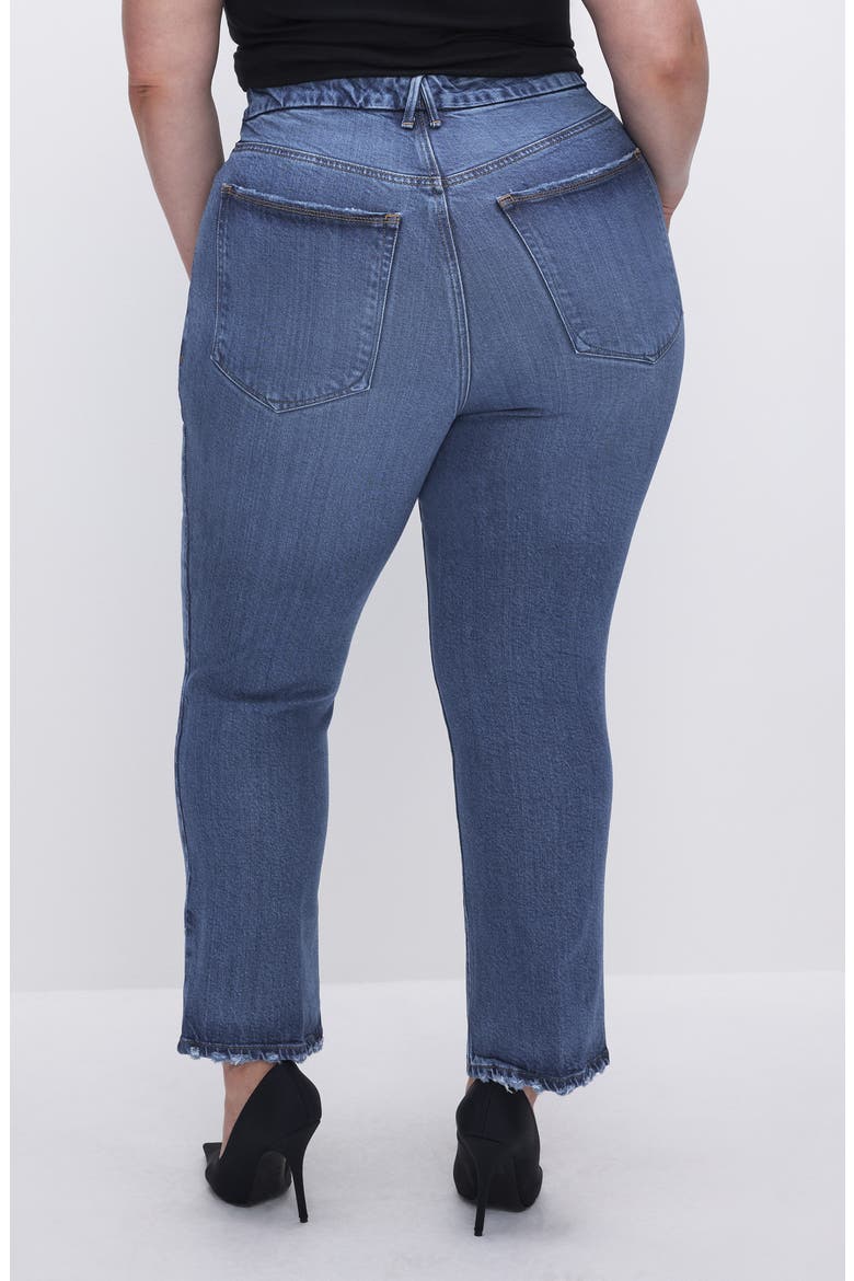 Good Legs Soft-Tech High Waist Ankle Straight Leg Jeans, Alternate, color, INDIGO513