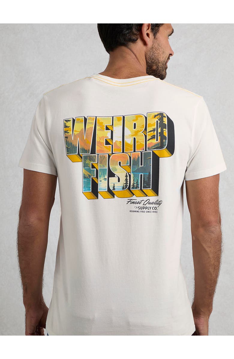 Weird Fish Wild Life Back Print Graphic T-Shirt, Alternate, color, Dusty White