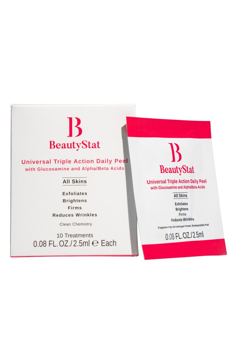 BeautyStat Triple Action One-Step Daily Exfoliating Peel Pad, Main, color, 