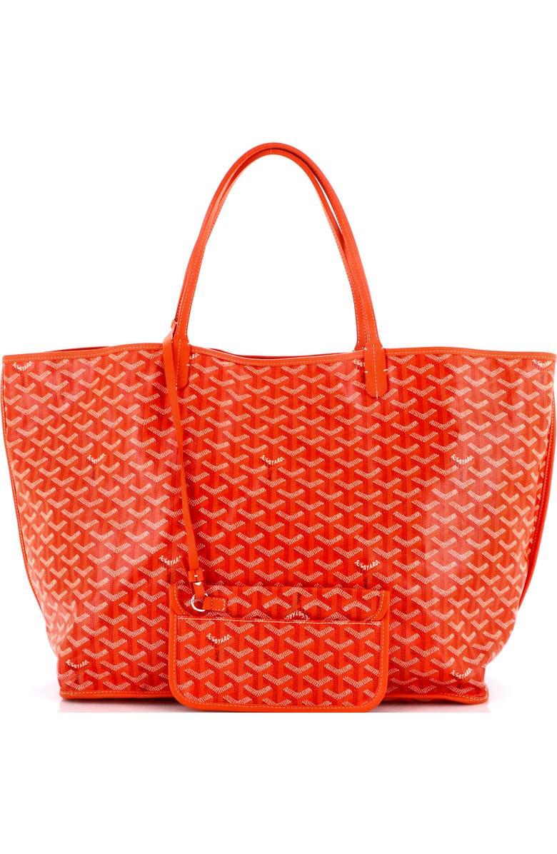 Pre-Owned Goyard Anjou Reversible Tote Coated Canvas GM, Alternate, color, Orange