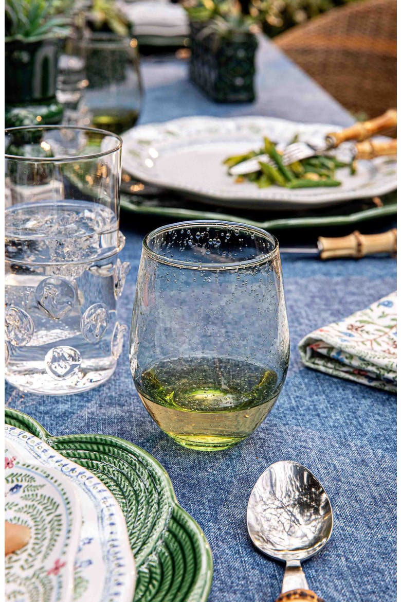 Provence Stemless Wine Glass, Alternate, color, BASIL