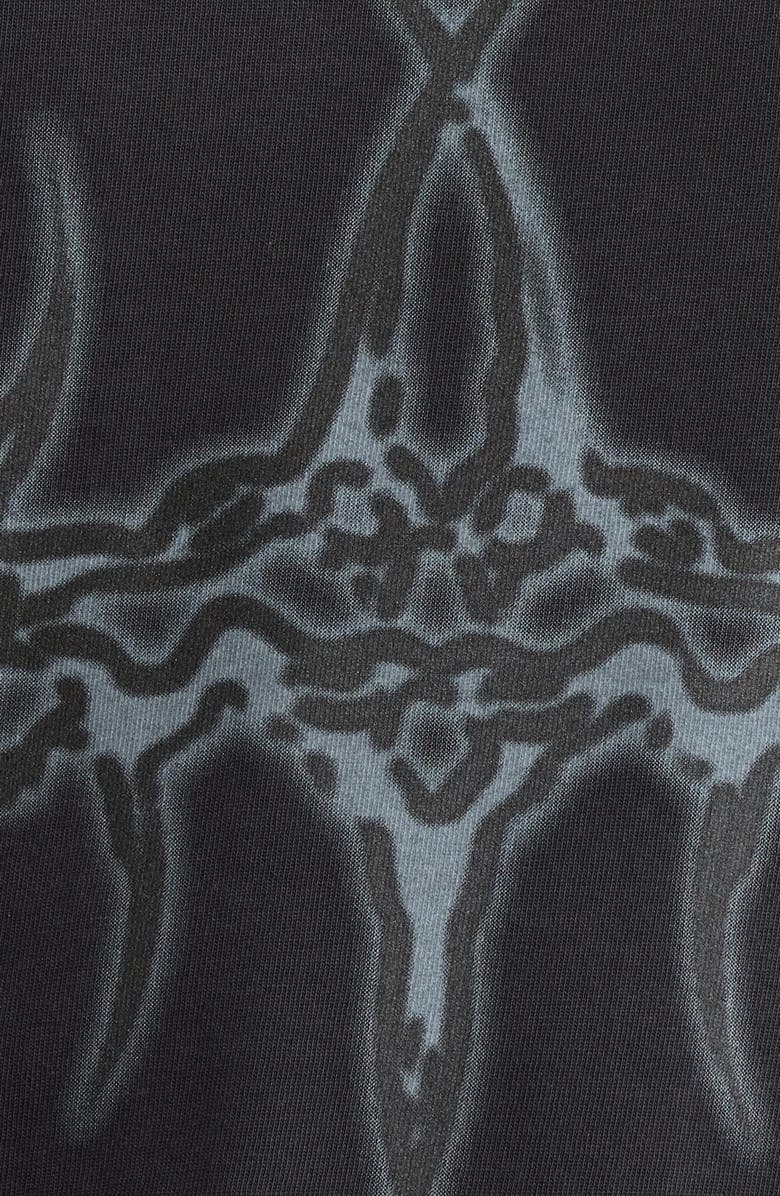 PacSun Metallic Cyber Cotton T-Shirt, Alternate, color, Black