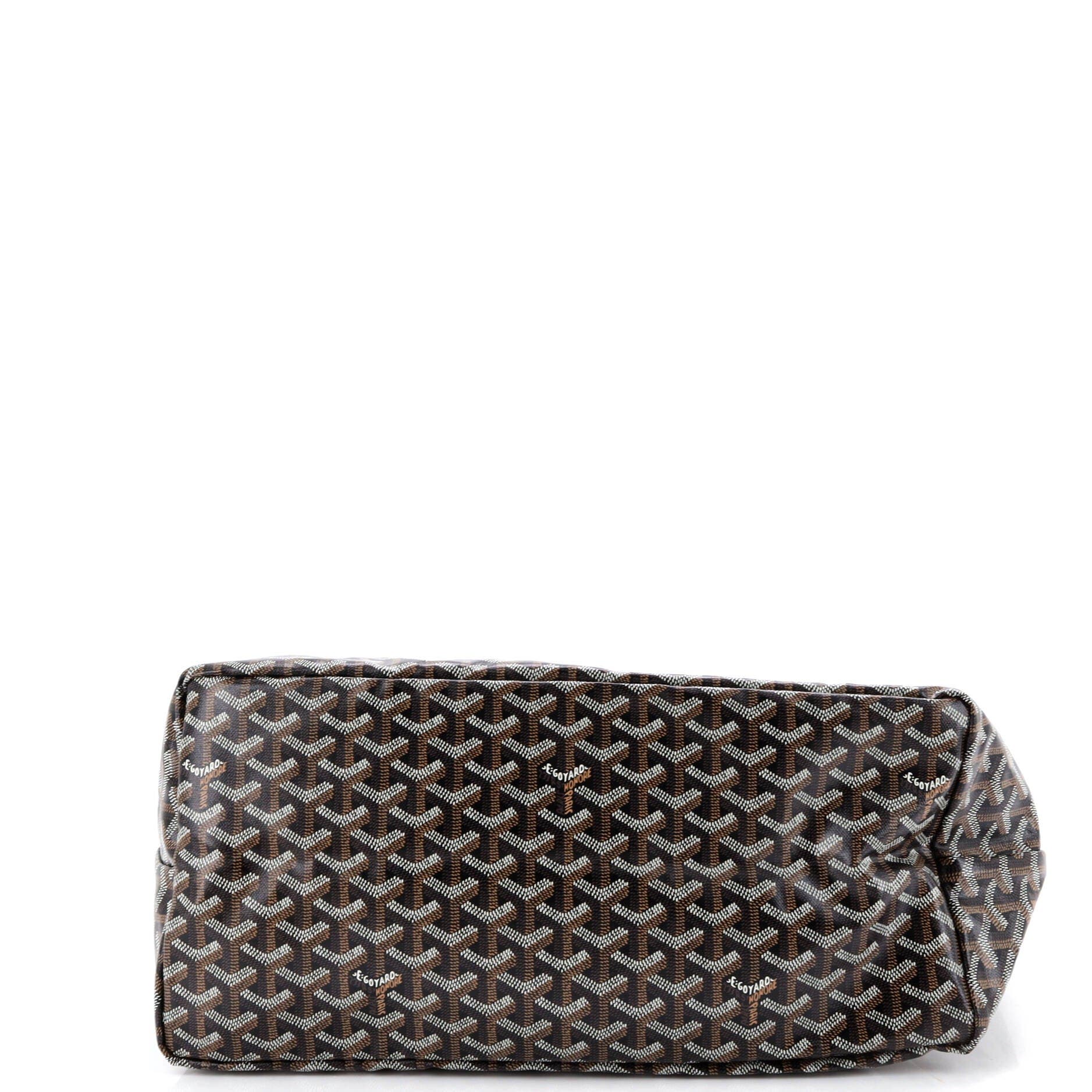 Pre-Owned Goyard Saint Louis Tote Coated Canvas GM, Alternate, color, Black