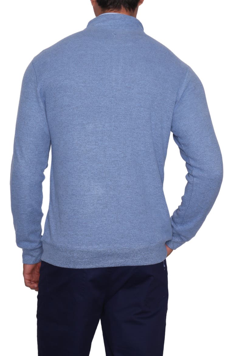Blue Cozy Quarter Zip Sweater, Alternate, color, BLUE