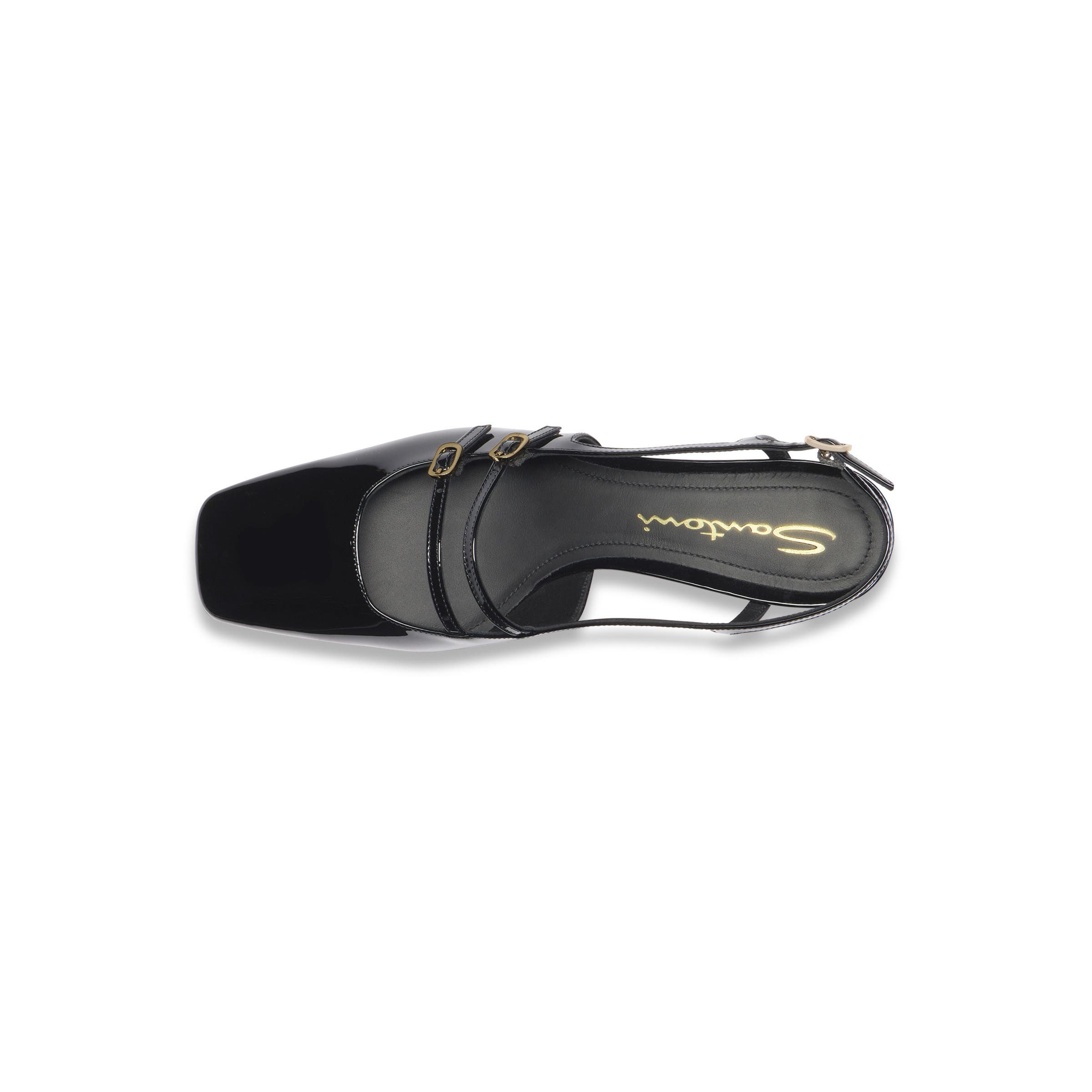 Santoni Women's mid-heel slingback, Alternate, color, 
