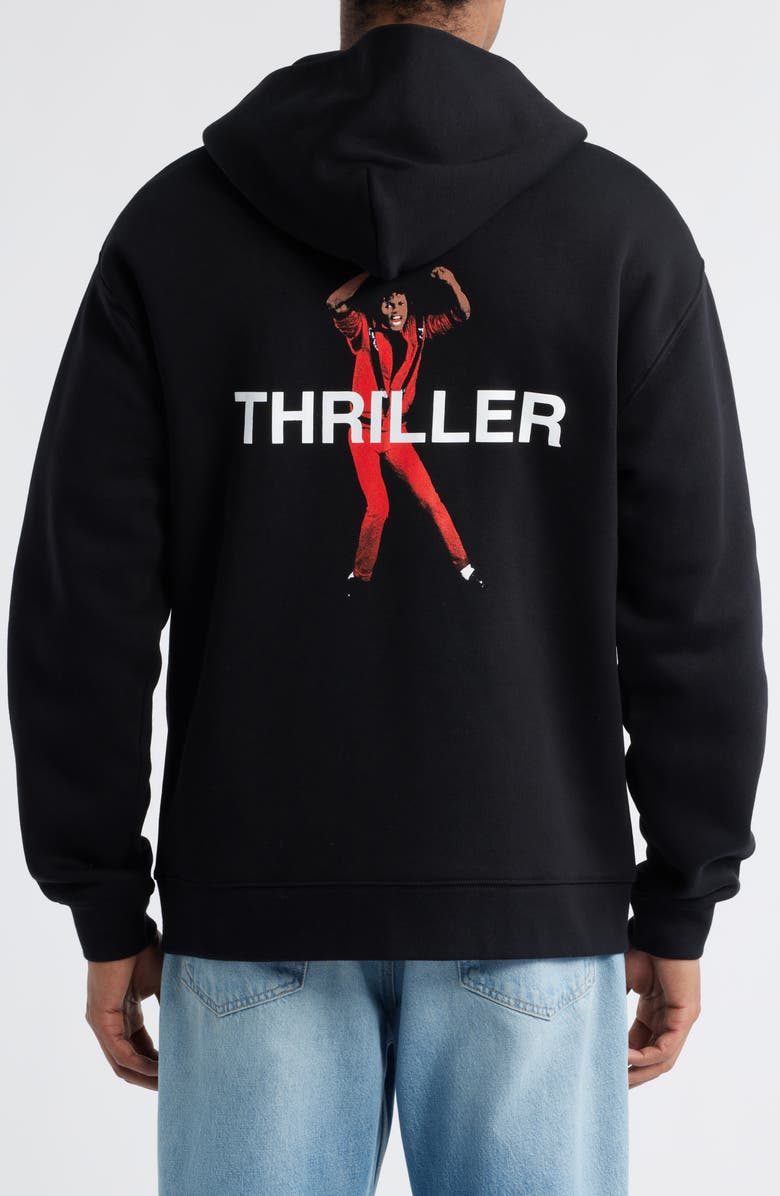 SANTO STUDIO Thriller Zip Hoodie, Alternate, color, Black