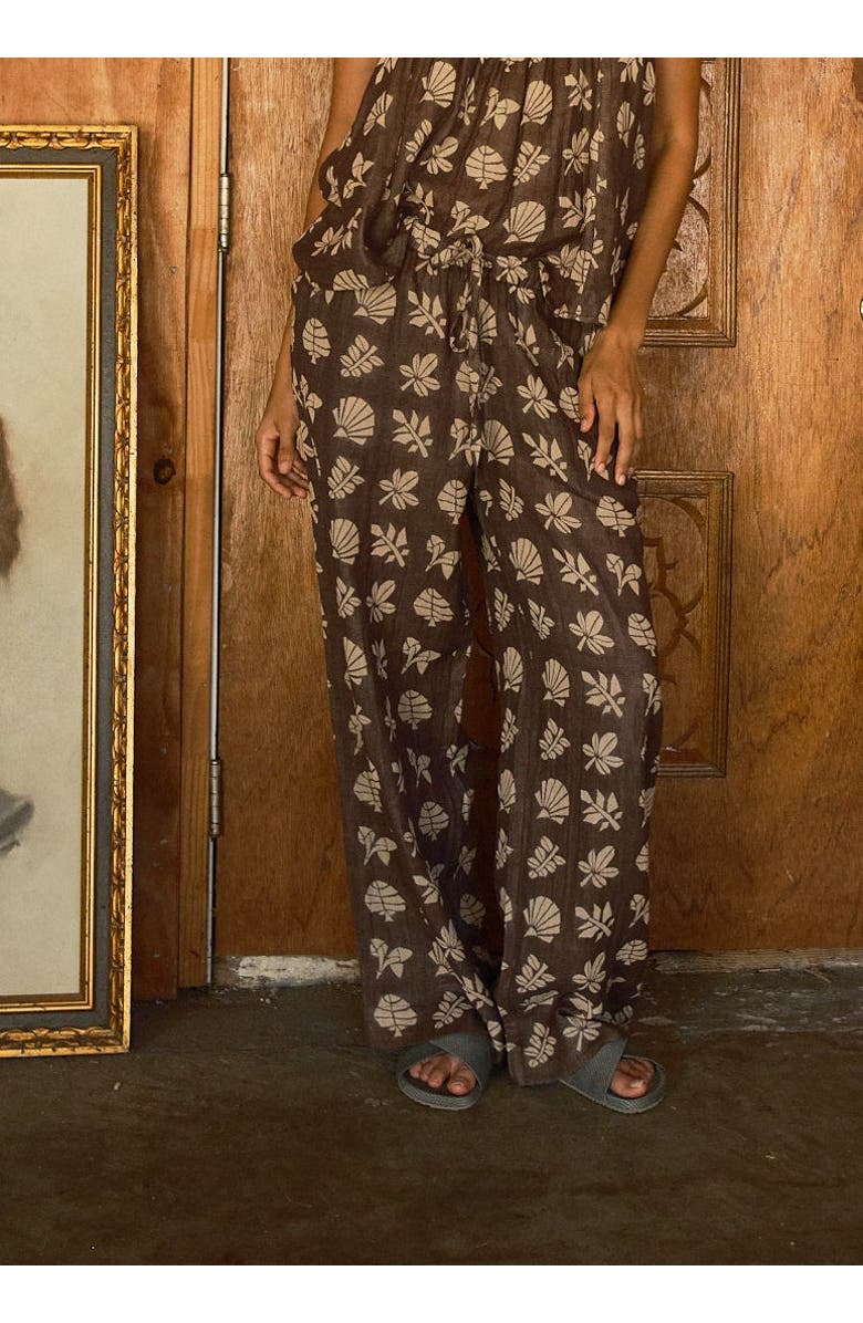 Ace & Jig Leone Pull-on Elasticated Drawstring Pants, Alternate, color, Botanical
