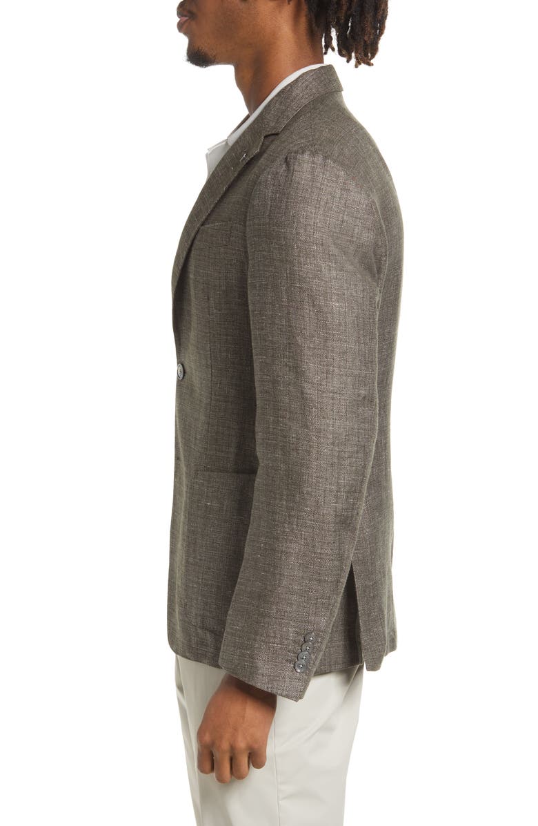 BOSS Hanry Slim Fit Solid Linen & Virgin Wool Sport Coat, Alternate, color, 