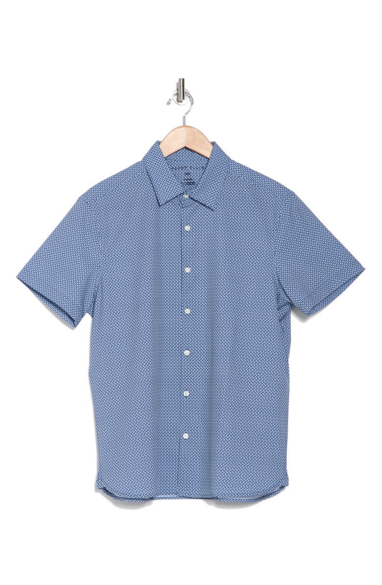Perry Ellis Geometric Link Short Sleeve Button-Up Shirt | Nordstromrack