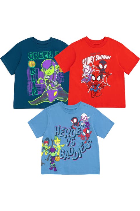 Spider-Man 3-Pack Short Sleeve T-Shirts