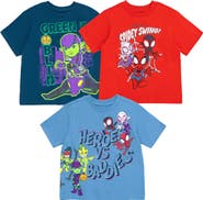 Marvel Spider-Man Boys' 3-Pack Short Sleeve T-Shirts