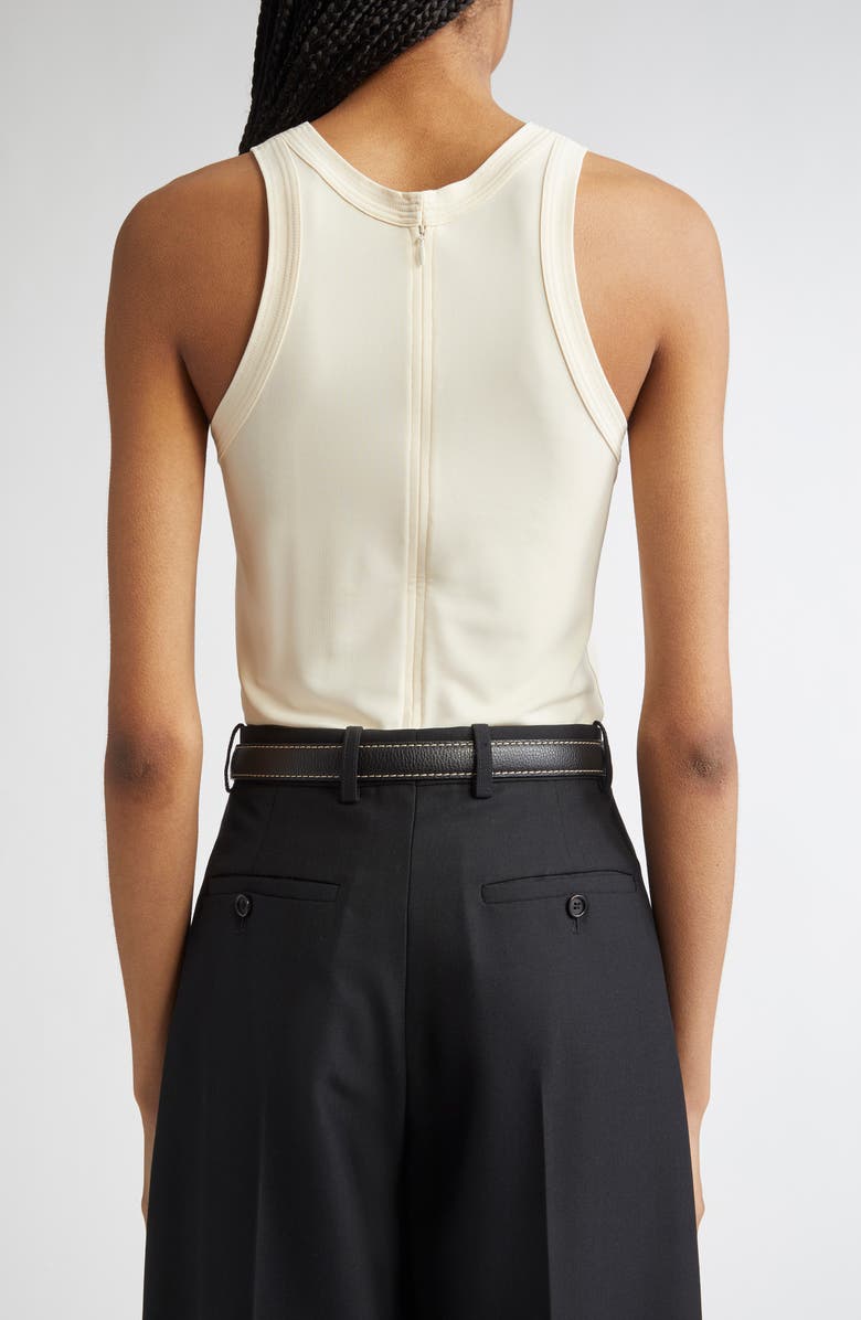 TOTEME Fluid Jersey Sleeveless Top, Alternate, color, Ecru