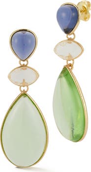 SPHERA MILANO Mixed CZ Drop Earrings