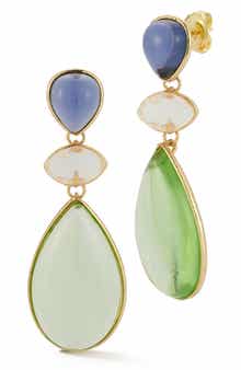 SPHERA MILANO Mixed CZ Drop Earrings