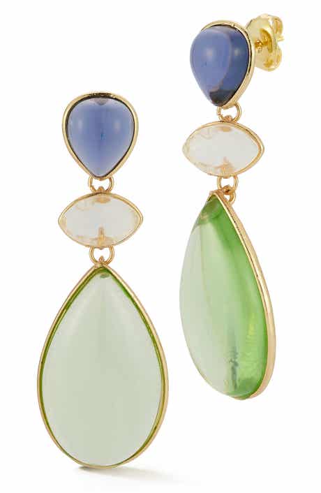 SPHERA MILANO Mixed CZ Drop Earrings