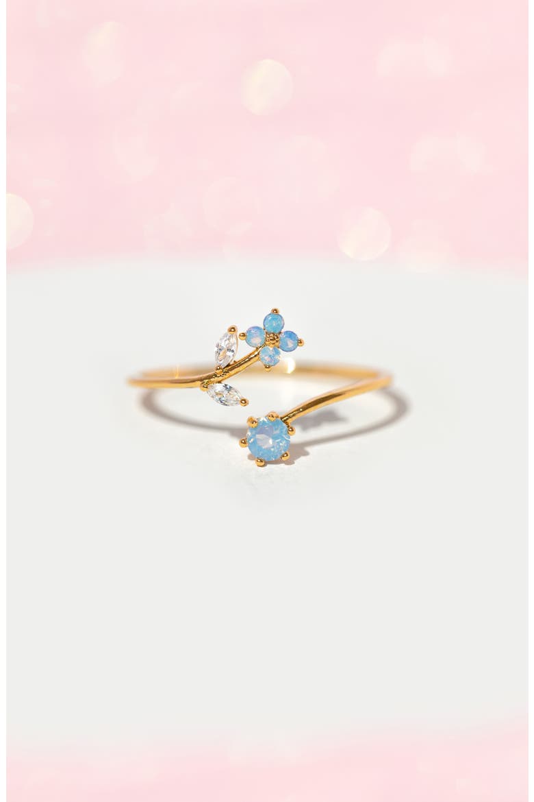 Wandering Blossom Adjustable Ring, Alternate, color, GOLD