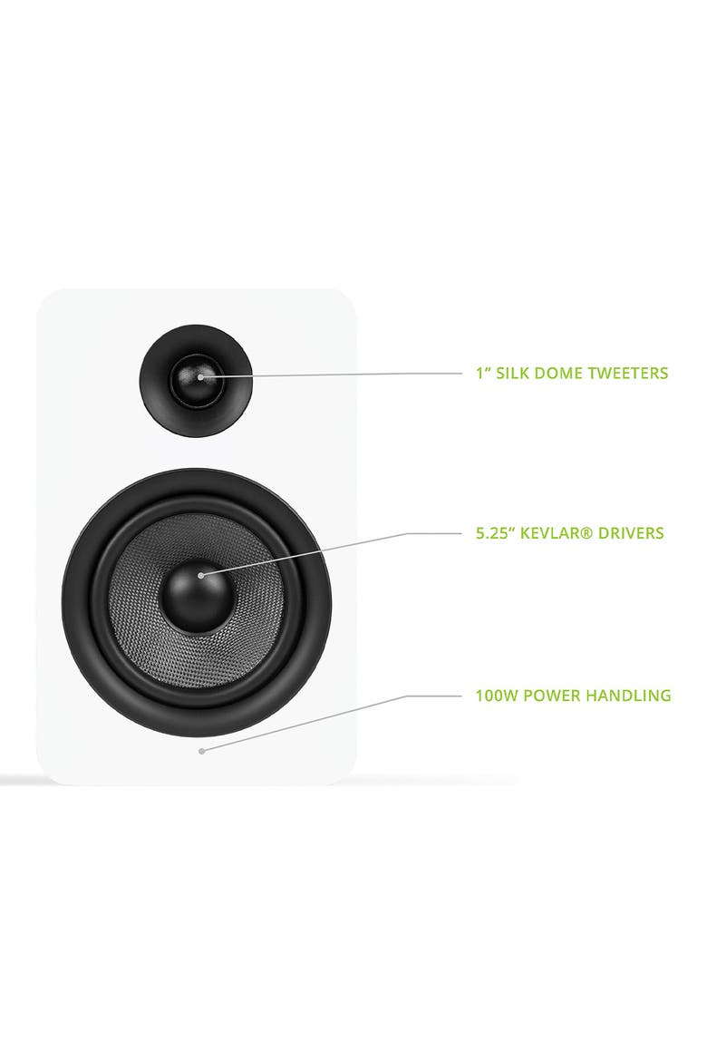 YUP6 Passive Bookshelf Speakers - Pair, Alternate, color, White