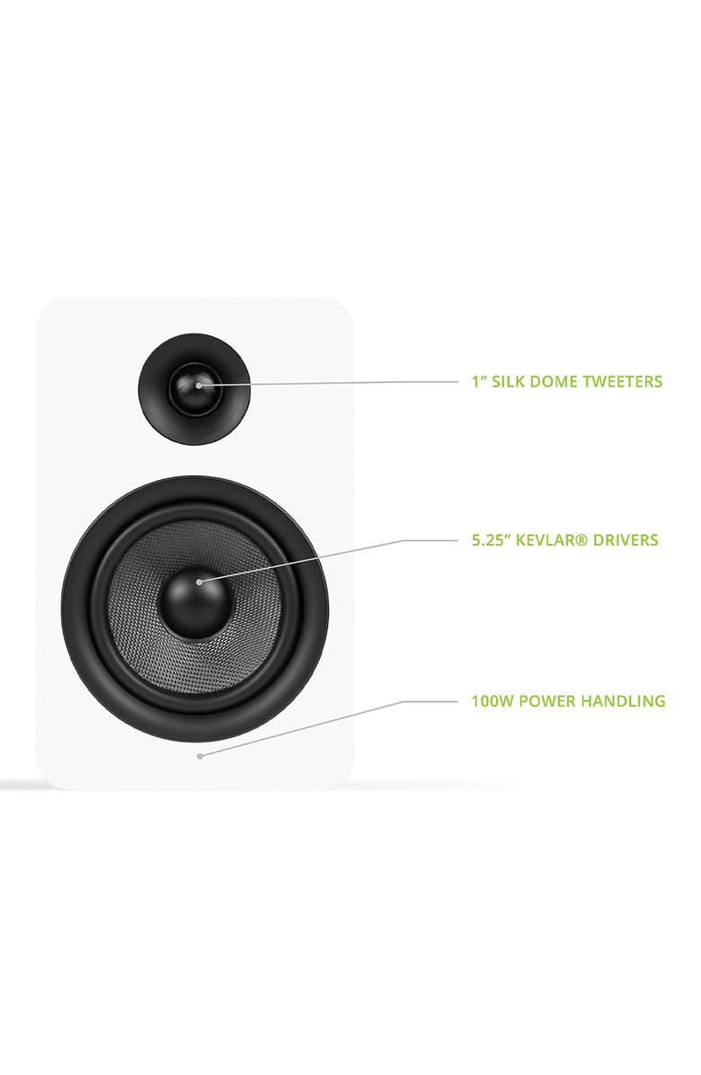 Kanto YUP6 Passive Bookshelf Speakers - Pair, Alternate, color, White