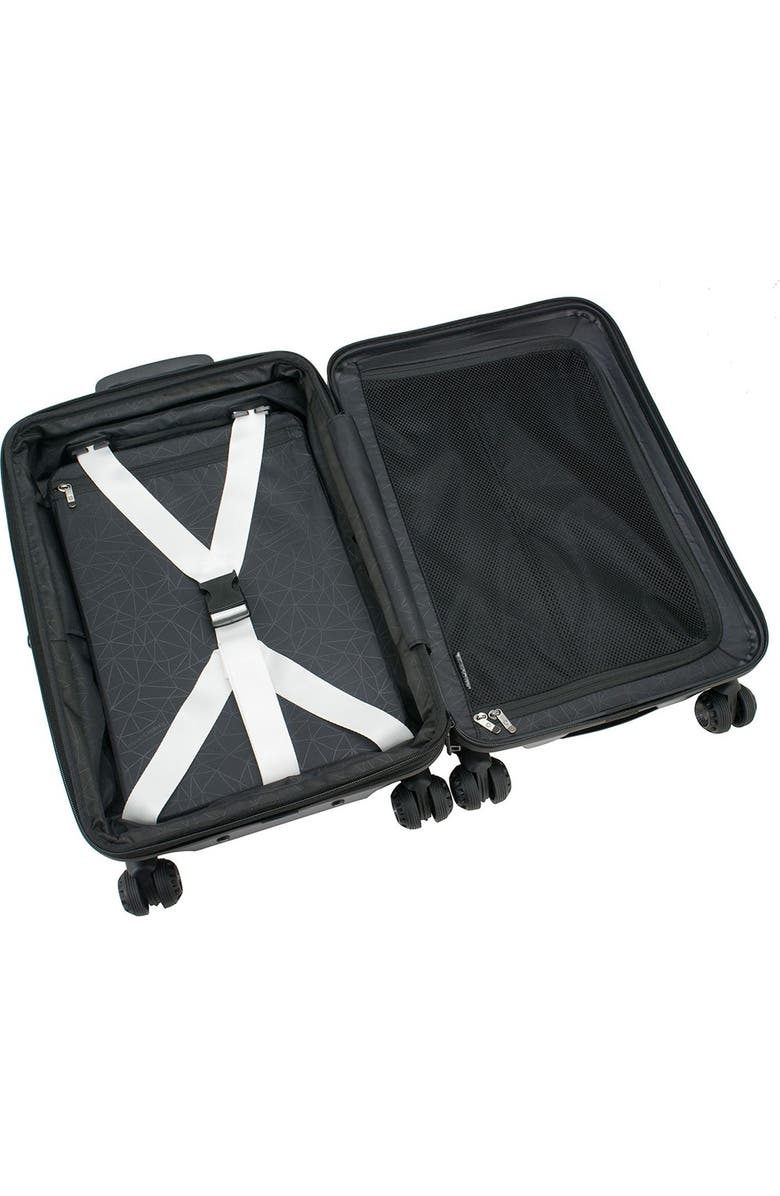 TRAVELERS CHOICE Traveler's Choice Millennial 21" Hardside Carry-On Spinner Luggage, Alternate, color,