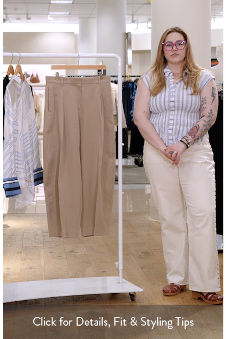 Olivia Pleated Straight Leg Pants video