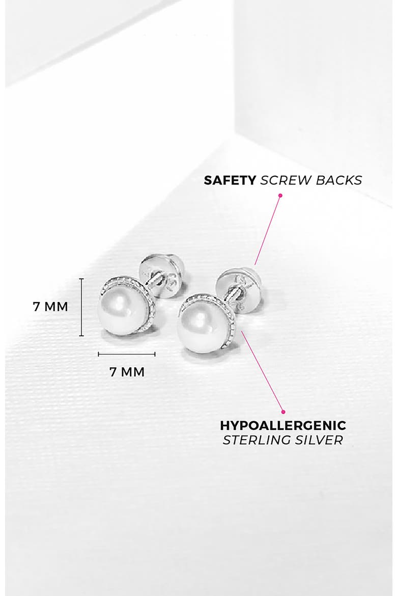 Sophisticated Pearl Earrings, Alternate, color, White