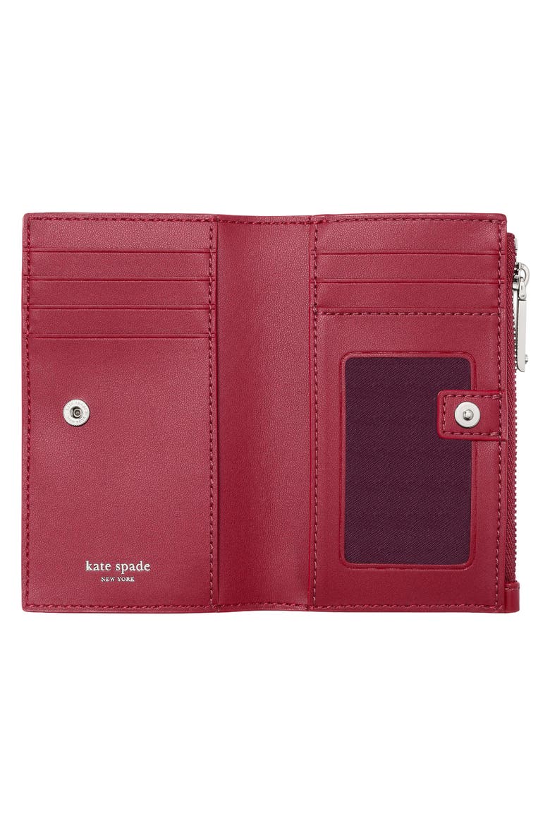 Devin Smooth Leather Wallet, Alternate, color, RED JAM