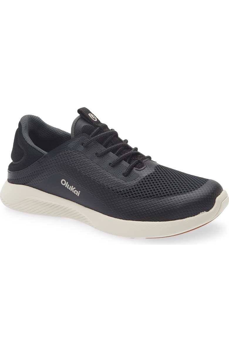 OluKai Kialoa Convertible Lace-Up Waterproof Sneaker, Main, color, Lava Rock / Lava Rock