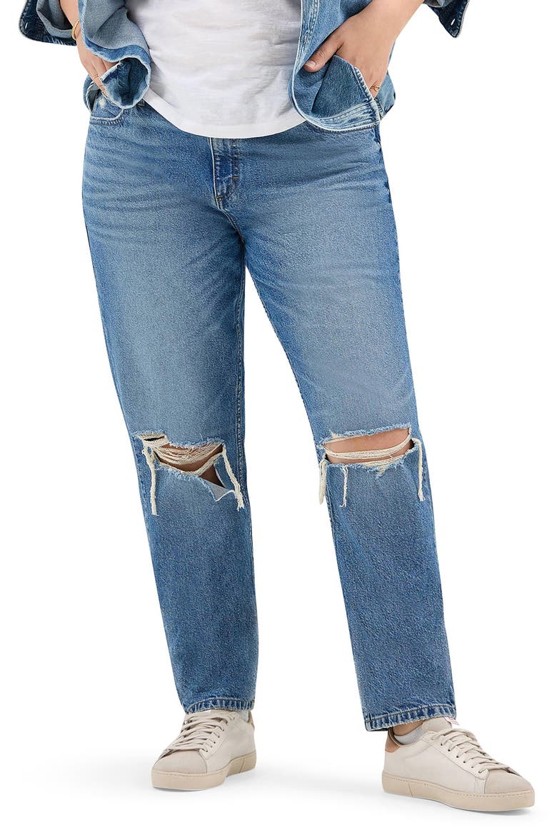 '90s Ripped Tapered Straight Leg Jeans, Alternate, color, ROLLING WAVES