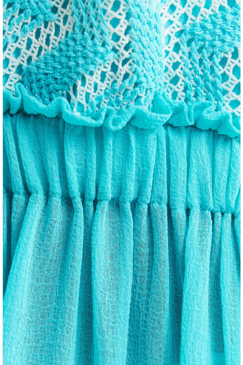 Kerry Cover-Up Minidress, Alternate, color, BEACH BLUE W/ WHITE