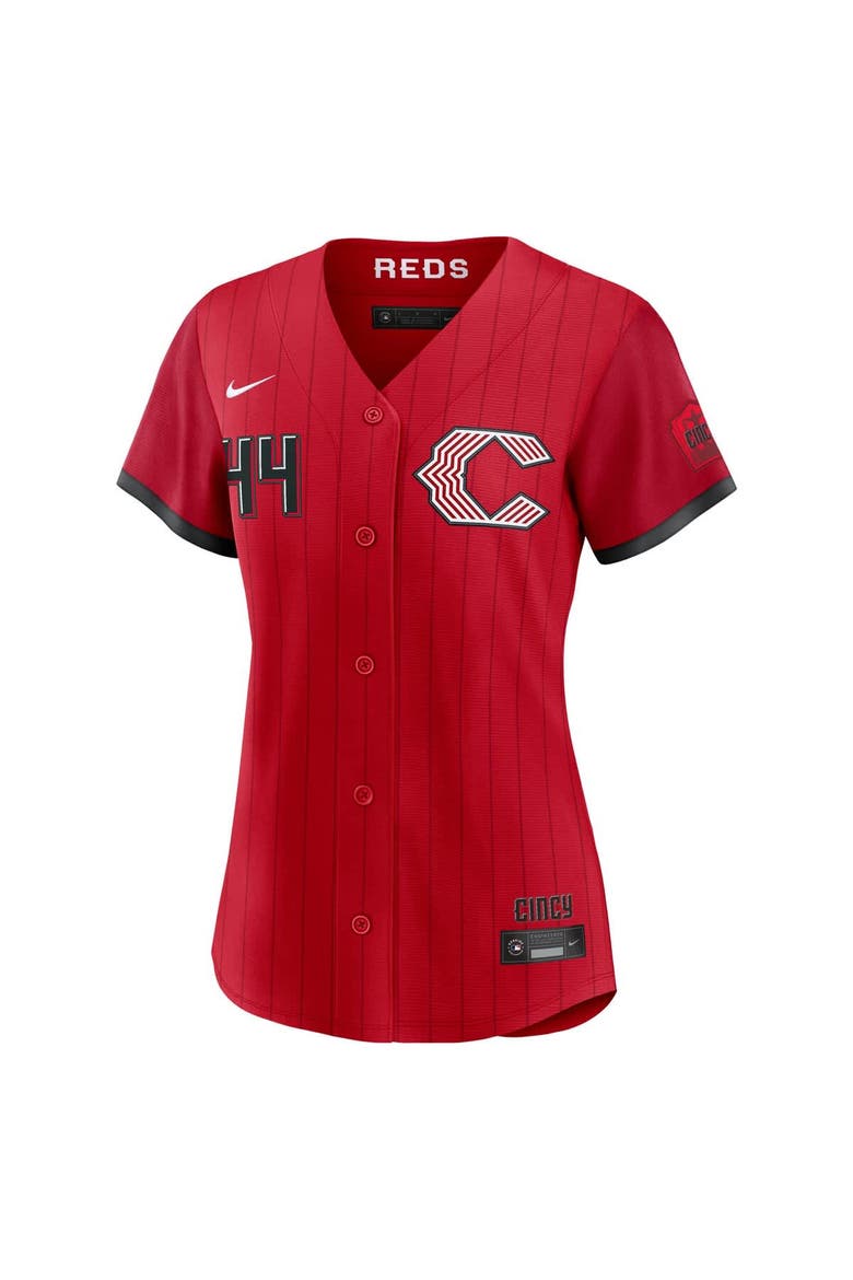 Women's Nike Elly De La Cruz Red Cincinnati Reds 2026 City Connect Stadium Jersey, Alternate, color, Red