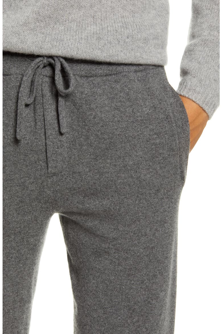 Cashmere & Wool Sweatpants, Alternate, color, HEATHER MEDIUM GREY