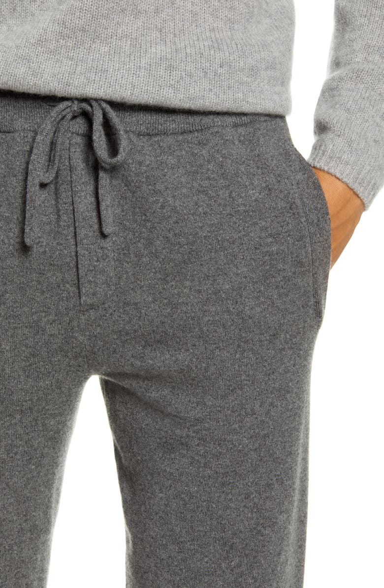 Vince Cashmere & Wool Sweatpants, Alternate, color, Heather Medium Grey
