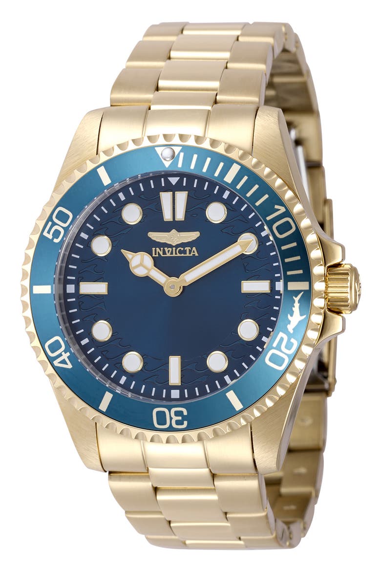Pro Diver Bracelet Watch, 43mm, Main, color, BLUE