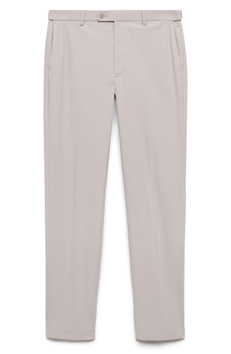 MANGO Zurich Thermolite<sup
®</sup
 Slim Fit Suit Pants, Alternate, color, Beige