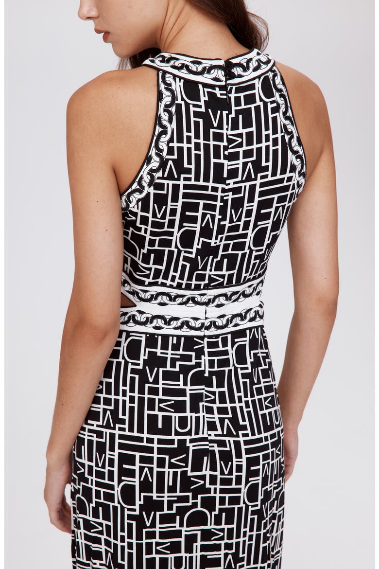 Zeus Logo Print Dress, Alternate, color, LOGO LOVE BLACK/CHAIN