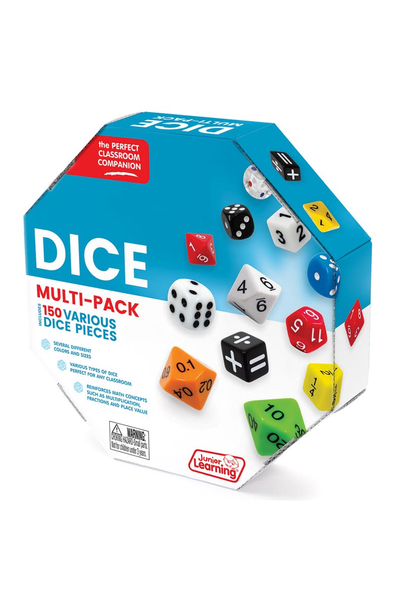 Junior Learning Dice Multipack 150 Pieces, Alternate, color, Multicolored