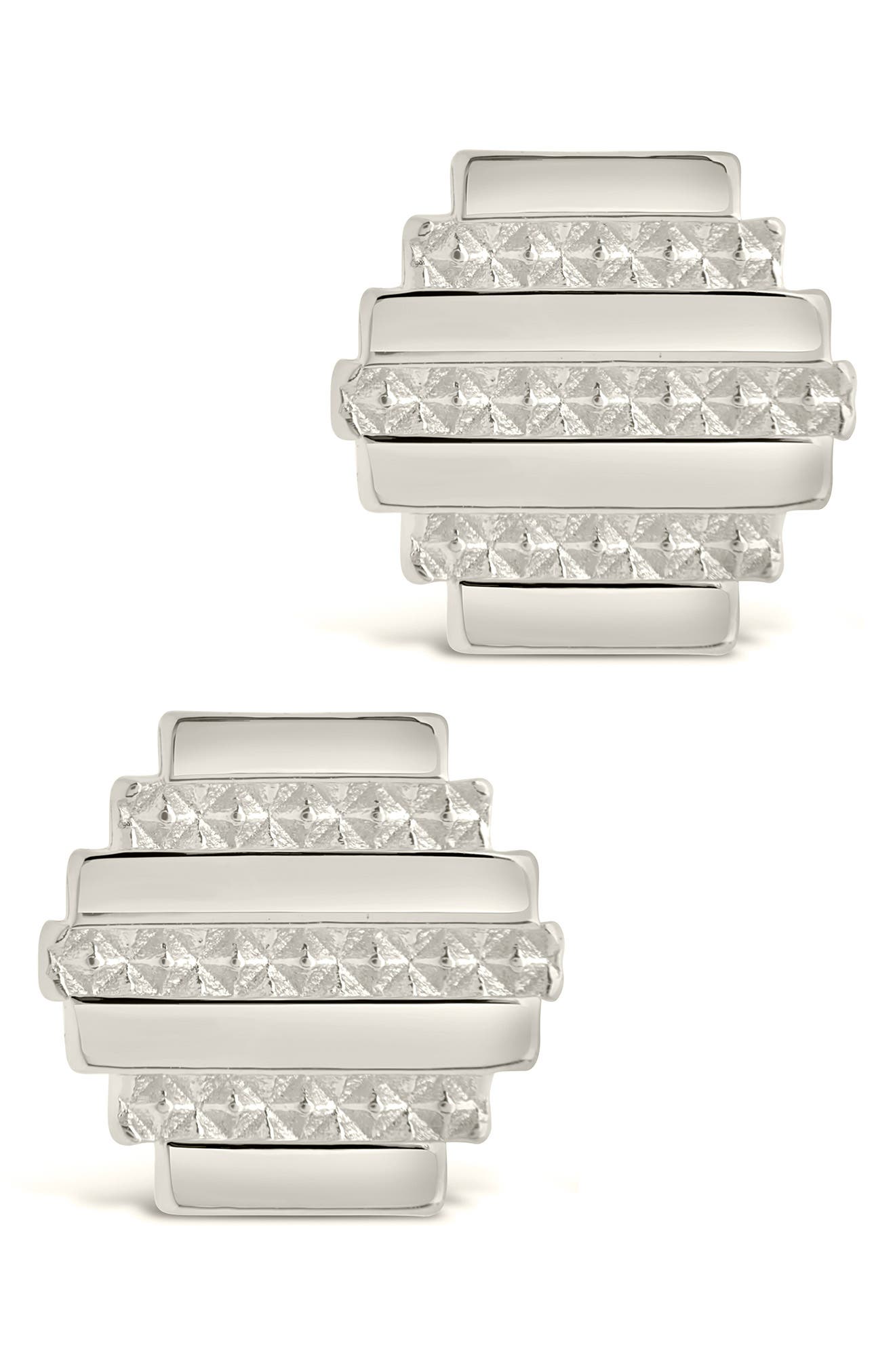 Sterling Forever Sezia Stud Earrings