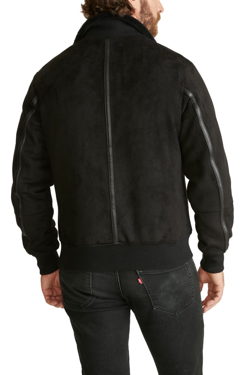 Robert Graham Faux Suede Bomber Jacket, Alternate, color, 