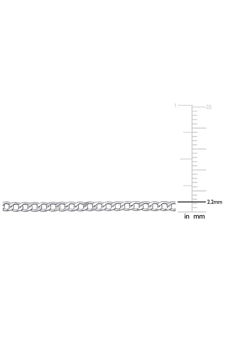 Sterling Silver Curb Chain Bracelet, Alternate, color, SILVER