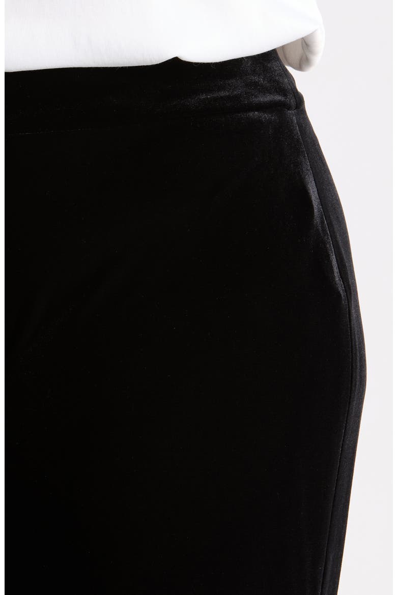 High Waist Wide Leg Pull On Pants, Alternate, color, ANNE BLACK