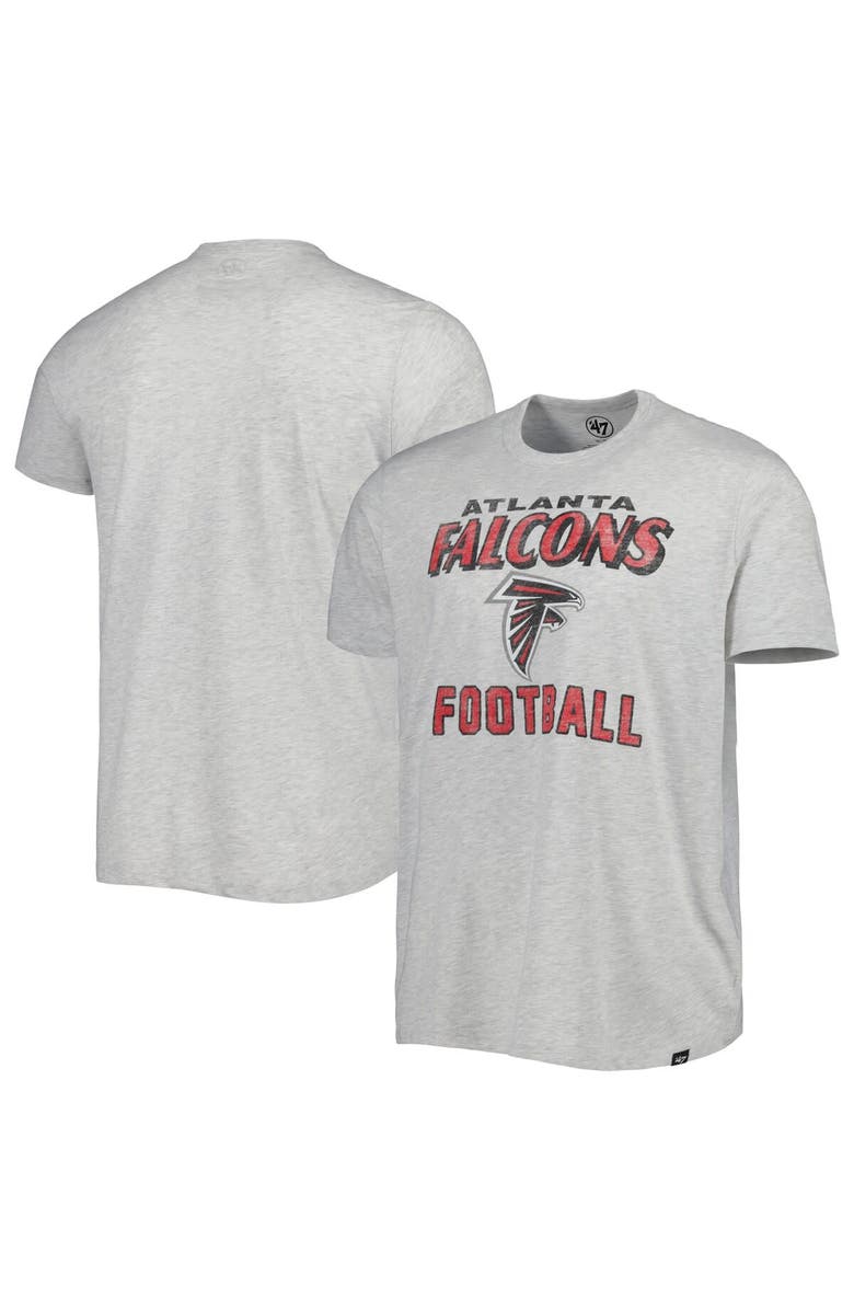 '47 Men's '47 Heathered Gray Atlanta Falcons Dozer Franklin Lightweight T-Shirt, Main, color, 