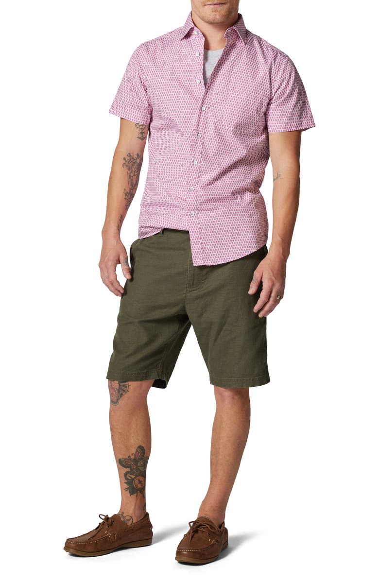 Rodd & Gunn Rosebank Neat Short Sleeve Button-Up Shirt, Alternate, color, 