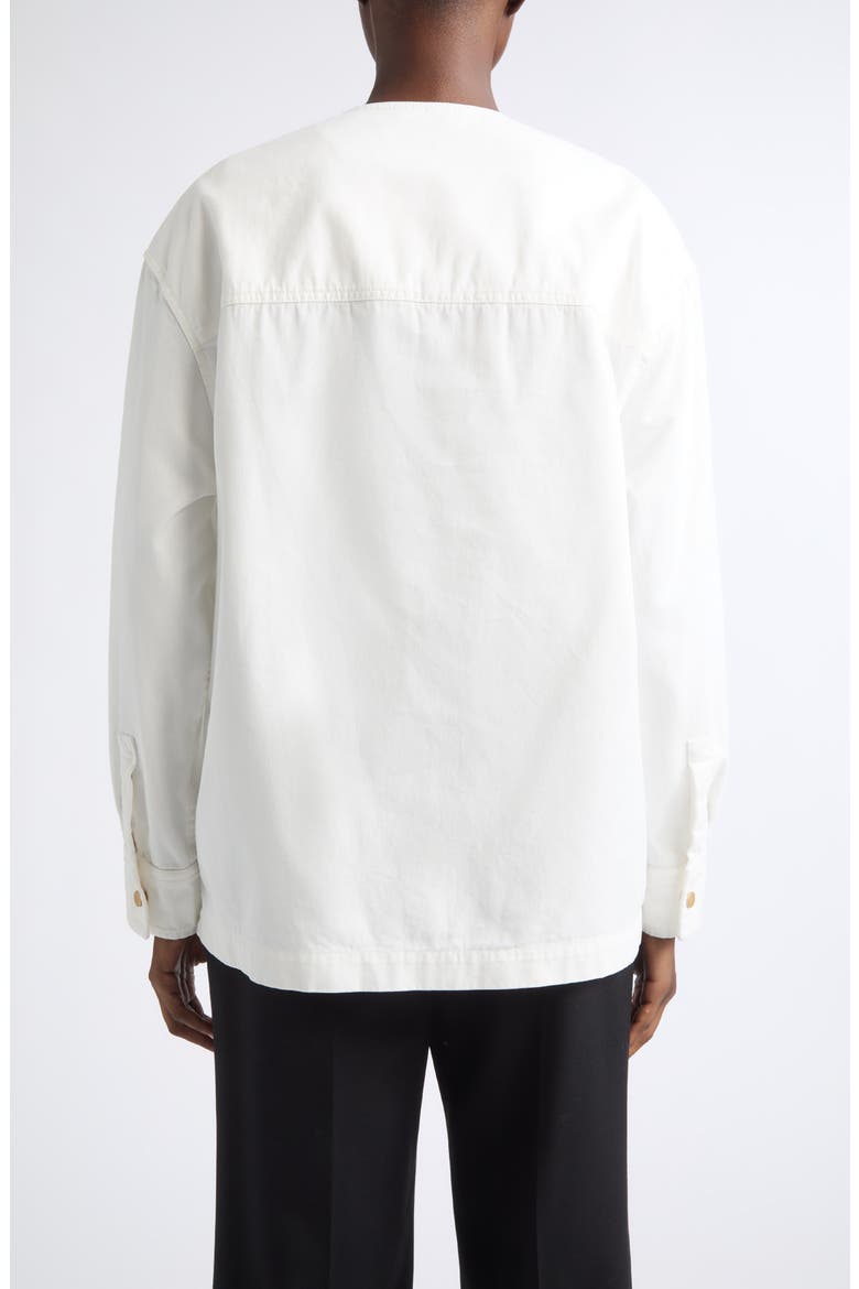 Brushed Cotton Gabardine Pullover Shirt, Alternate, color, MASCARPONE