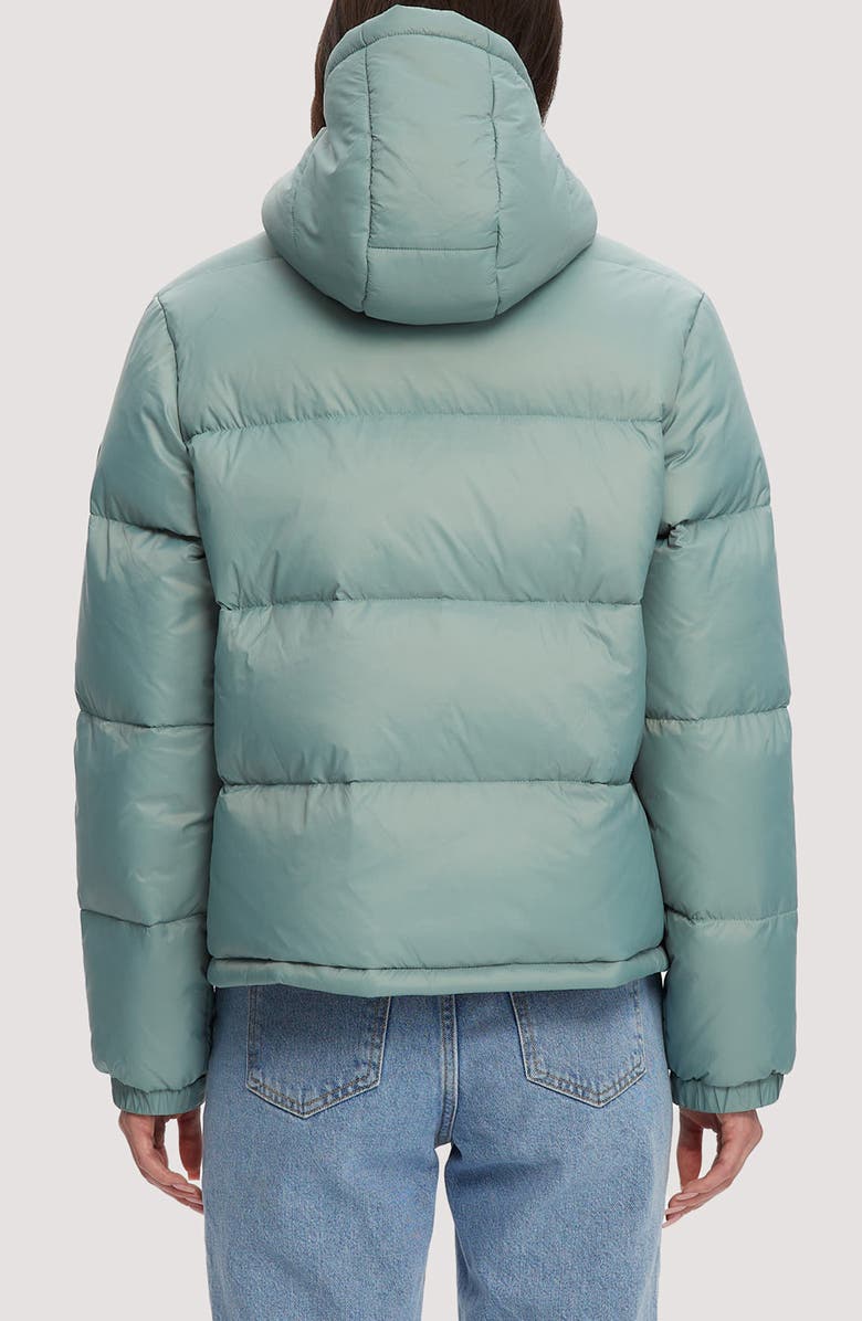 Noize Winona Hooded Puffer Jacket, Alternate, color, Sea Surf/ Pale Mauve