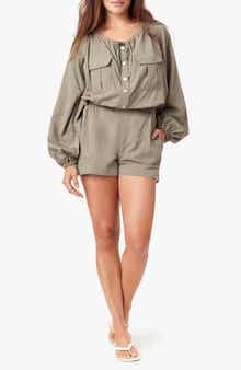 Habitual Long Sleeve Utility Romper
