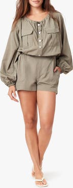 Habitual Long Sleeve Utility Romper