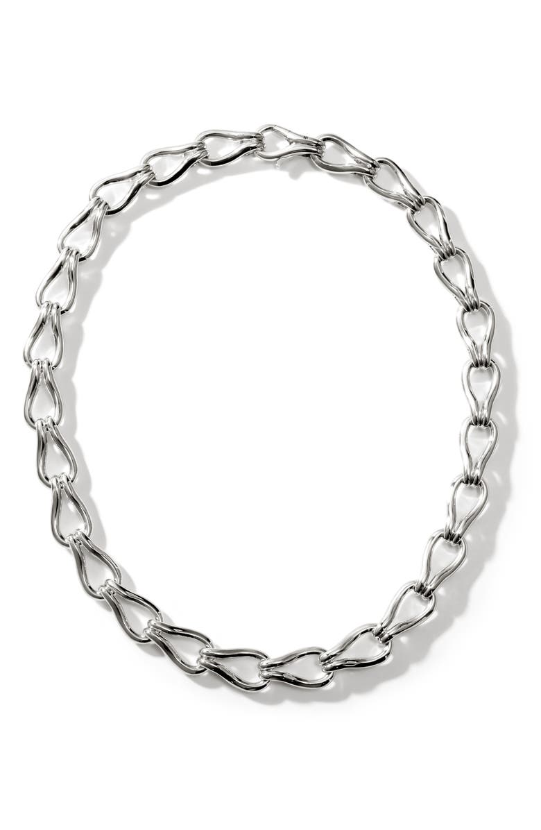 John Hardy Surf Link Necklace, Alternate, color, Silver