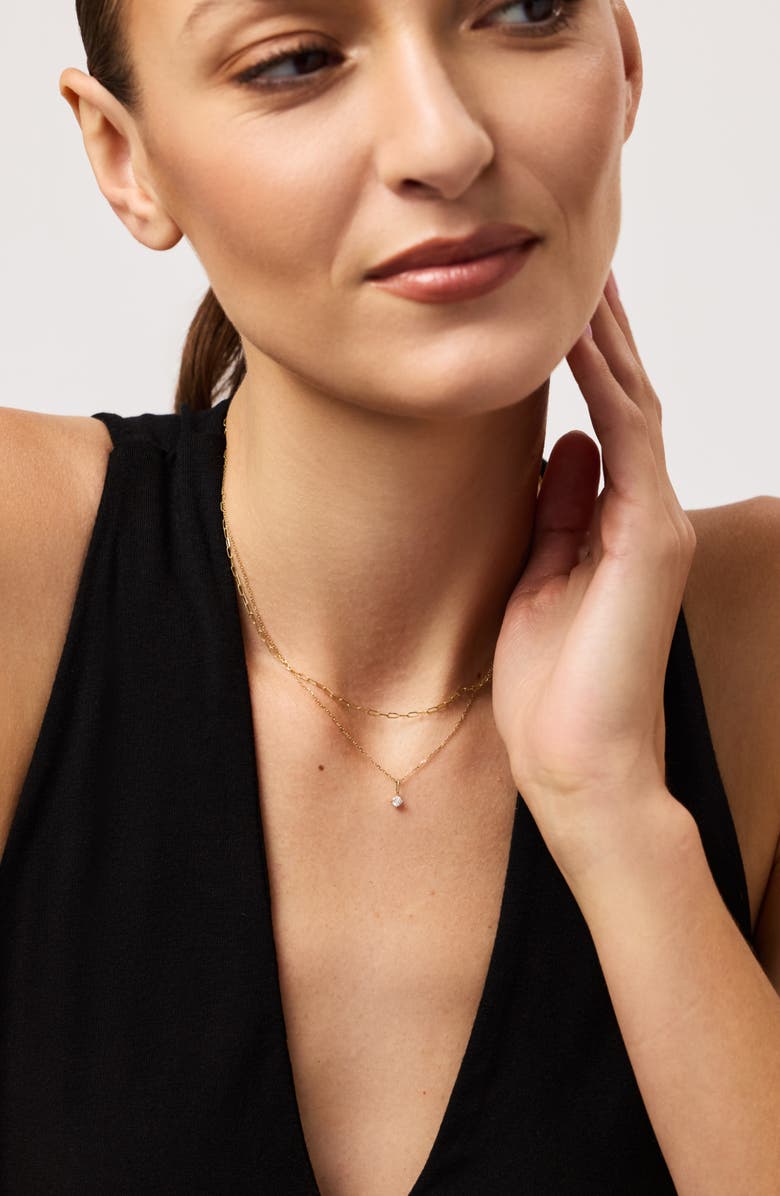 Ana Luisa Diamond Necklace - Gold Diamond Layered Necklace, Alternate, color, Gold