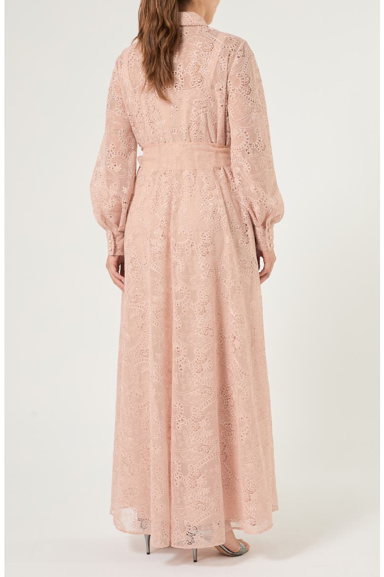 Paisley Embroidered Shirtdress, Alternate, color, SKIN